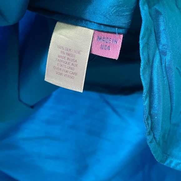 Calypso Christiane Cello Blue Silk Dress - Picture 4 of 5